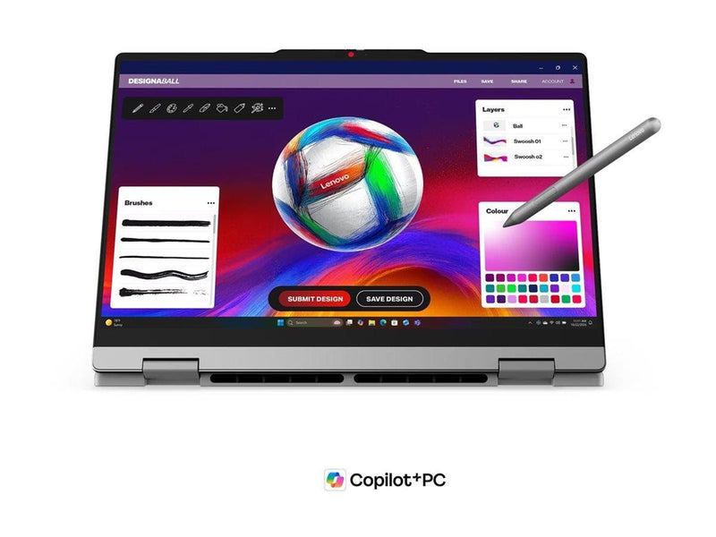 Lenovo IdeaPad 5 2-in-1 14Q8Y11 - Copilot+ PC - 14" - Qualcomm Snapdragon X2 Plus - X2P-42-100 - 32 GB RAM - 1 TB SSD - German