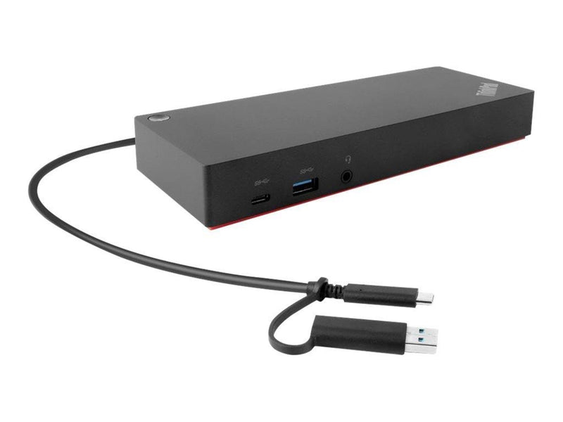 Lenovo ThinkPad Hybrid USB-C With USB-A Dock - USB-C - 2-Port HDMI - 2-Port DP - 1GBE - 135W