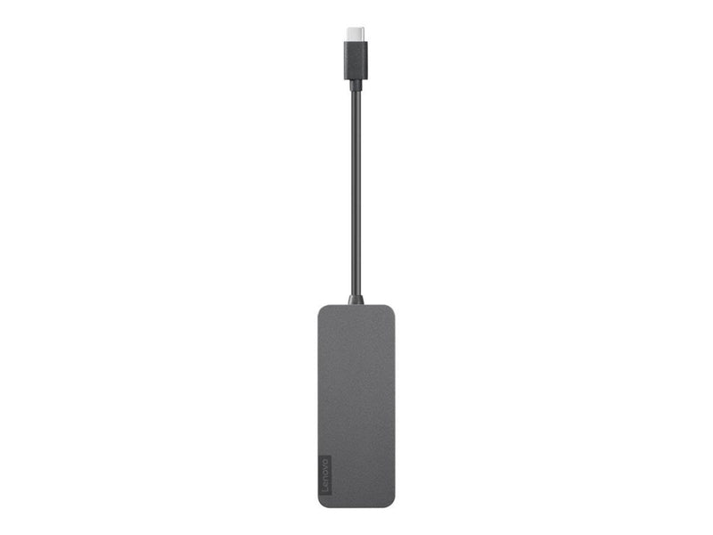 Lenovo USB-C to 4 Port USB-A Hub - hub - 4 ports USB-Hubs - USB 3.2 - 4 - Grau