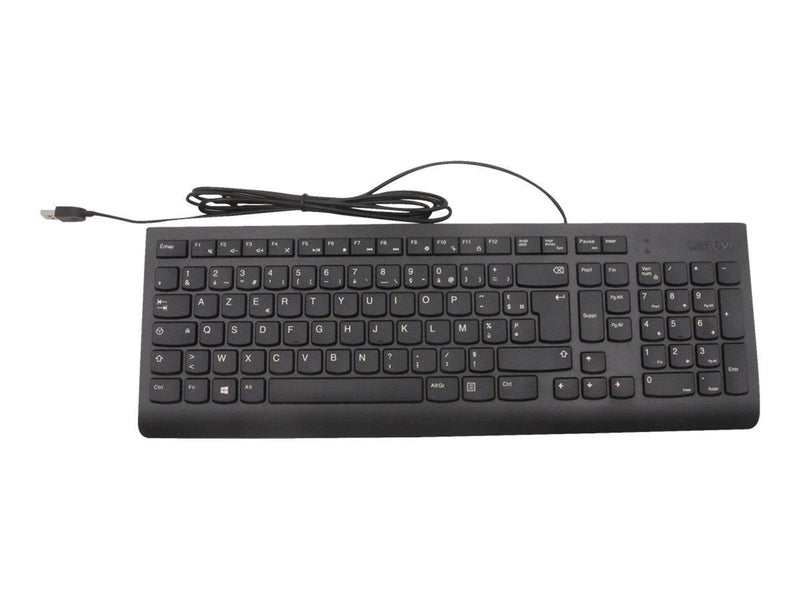 Lenovo USB Keyboard Slim FRENCH - Tastatur - Französisch - Schwarz