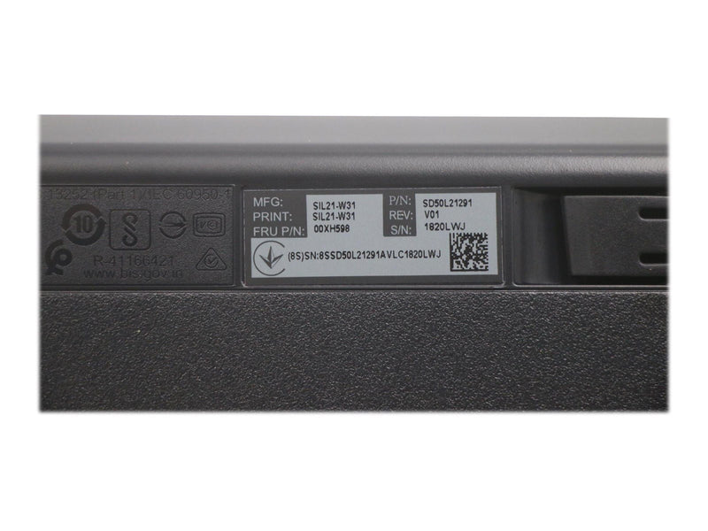 Lenovo USB Keyboard Slim FRENCH - Tastatur - Französisch - Schwarz