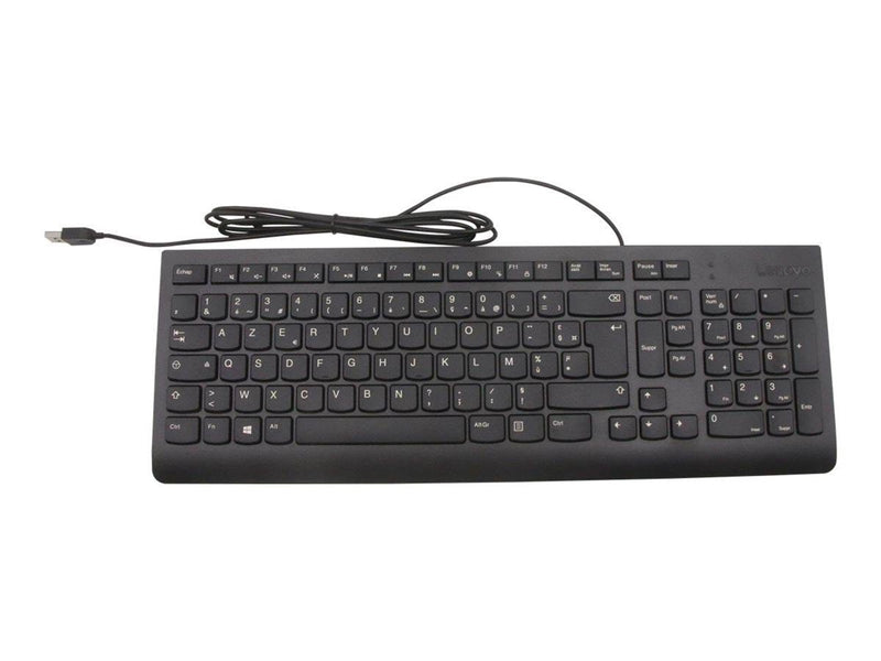 Lenovo USB Keyboard Slim FRENCH - Tastatur - Französisch - Schwarz