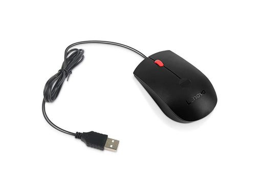 Lenovo - mouse - USB-A - black - Maus (Schwarz)