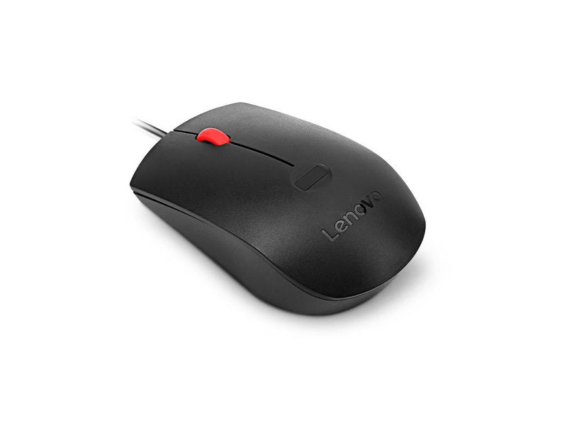 Lenovo - mouse - USB-A - black - Maus (Schwarz)