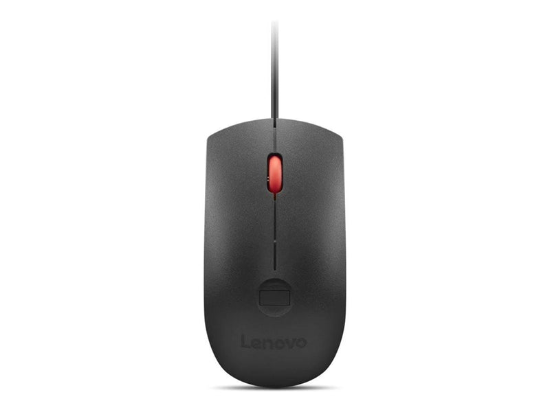 Lenovo - mouse - USB - black red - Maus (Rot)