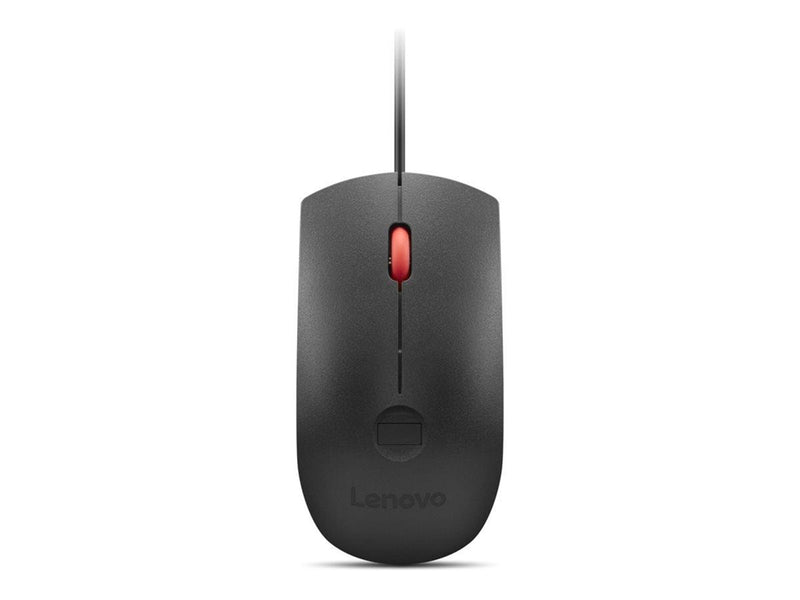 Lenovo - mouse - USB - black red - Maus (Rot)