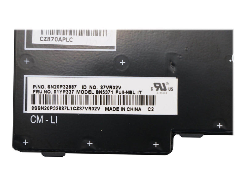 Lenovo - notebook replacement keyboard - with Trackpoint UltraNav - Italian - Laptop Ersatztastatur - Italienisch - Schwarz