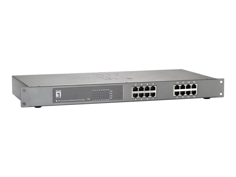 LevelOne FEP-1612W150 - switch - 16 ports - rack-mountable
