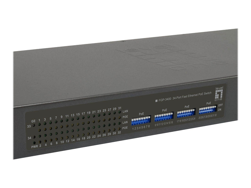 LevelOne FGP-3400W630 - switch - 34 ports - rack-mountable