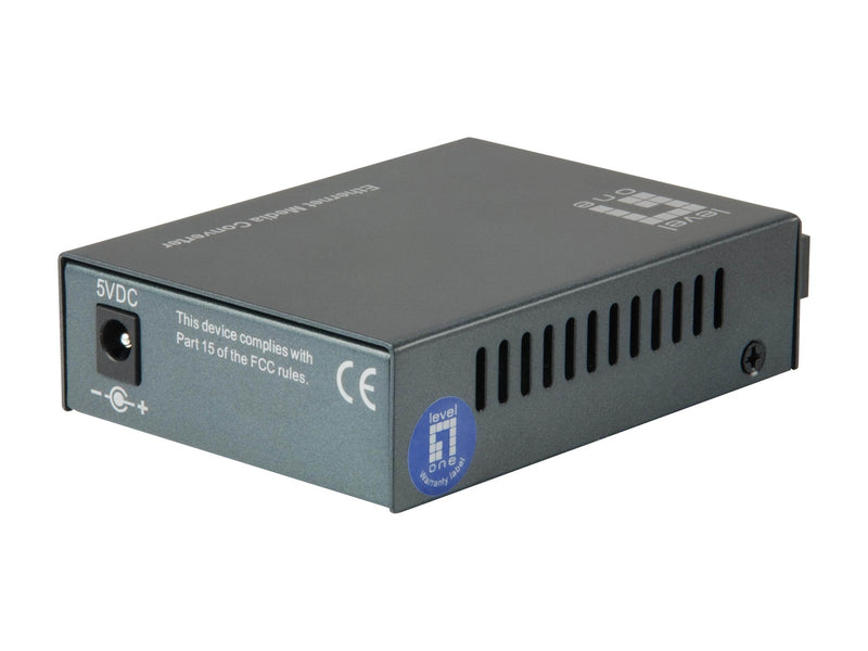 LevelOne FVT-1102 RJ45 to SC Fast Ethernet Media Converter Single-Mode Fiber 1310nm 20km