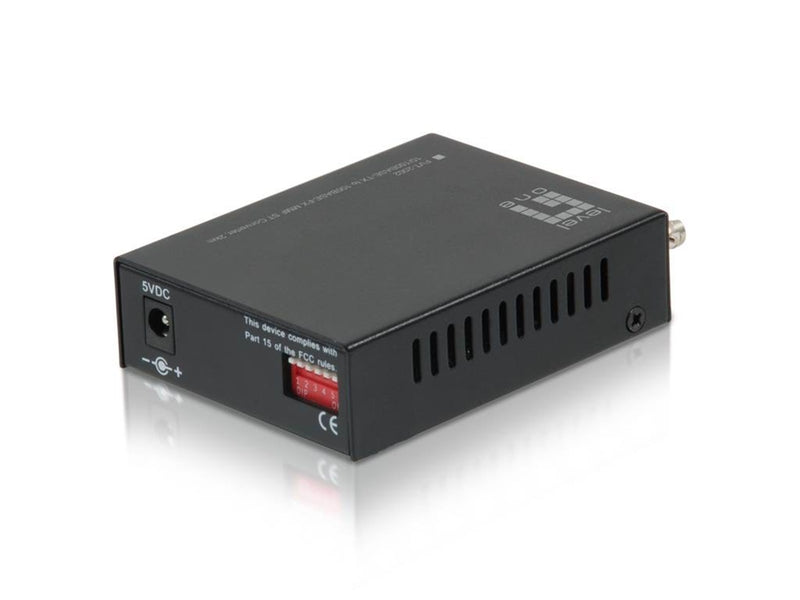 LevelOne FVT-2002 J45 to ST Fast Ethernet Media Converter Multi-Mode Fiber 1310nm 2km