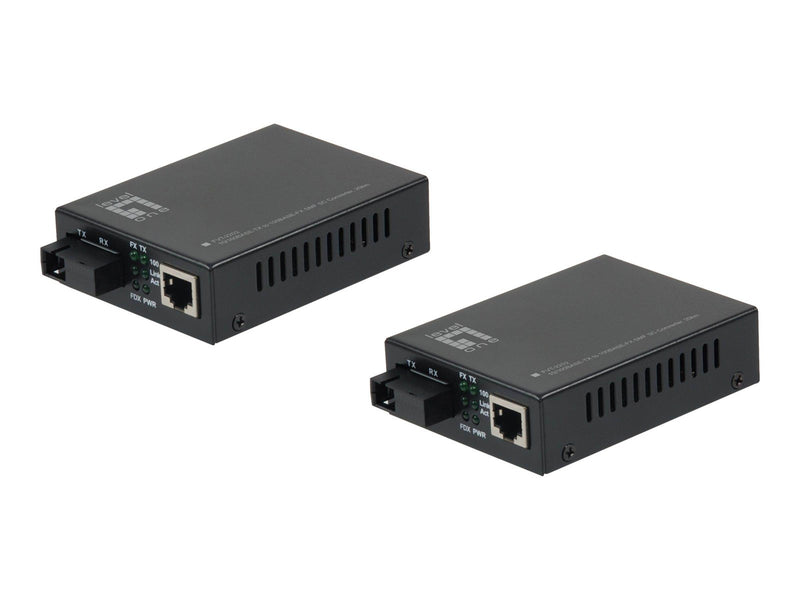 LevelOne FVT-2202 - fibre media converter - 10Mb LAN 100Mb LAN