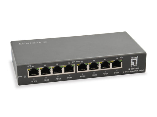 LevelOne GEP-0823 8-Port Gigabit PoE Switch (120W)