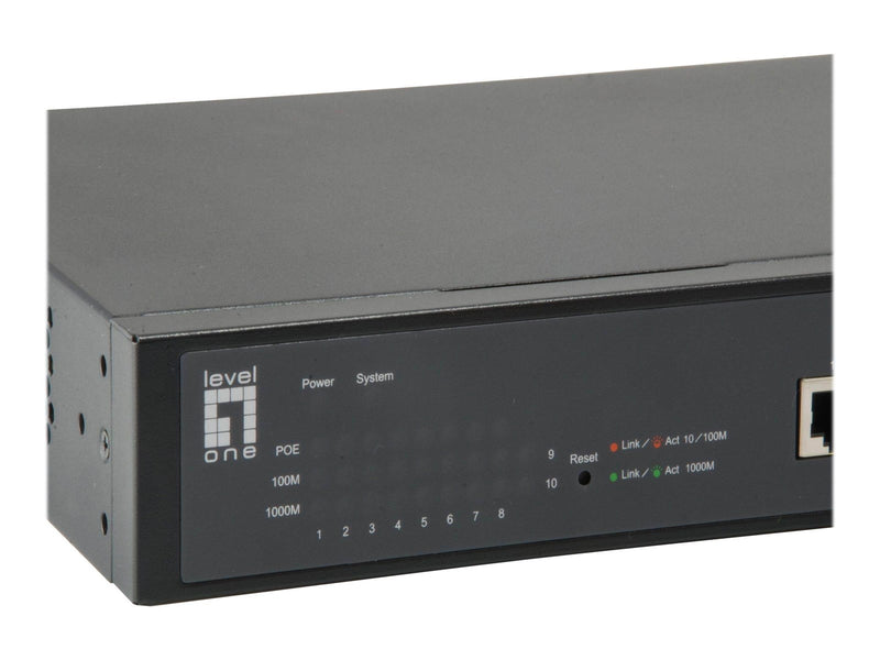LevelOne GEP-1051 - switch - 10 ports - smart - rack-mountable