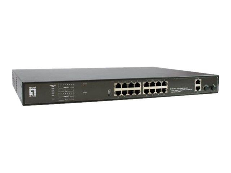 LevelOne GEP-2021 - switch - 20 ports - rack-mountable