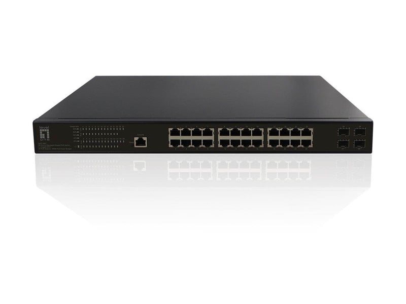 LevelOne GEP-2861 - switch - 24 ports - Managed - rack-mountable