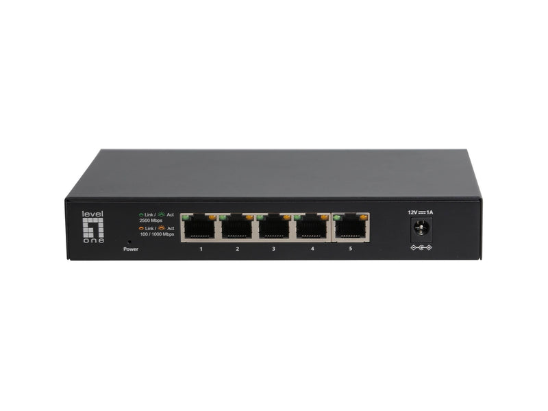 LevelOne GEU-0525 5-Port Unmanaged 2.5-Gigabit Ethernet Switch