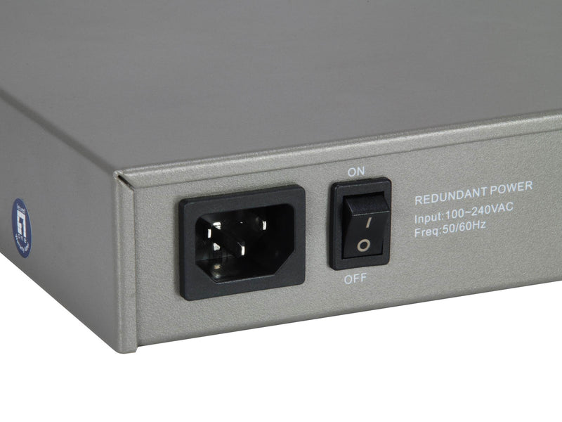 LevelOne GTL-2091 20-Port L3 Managed Gigabit Switch (12 x 10GbE SFP+ 8 x Gigabit RJ45) Redundant power supply