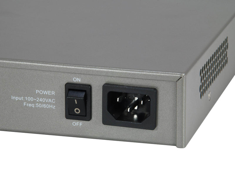 LevelOne GTL-2091 20-Port L3 Managed Gigabit Switch (12 x 10GbE SFP+ 8 x Gigabit RJ45) Redundant power supply