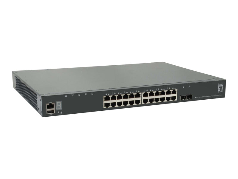 LevelOne GTL-2891 - switch - 28 ports - Managed - rack-mountable