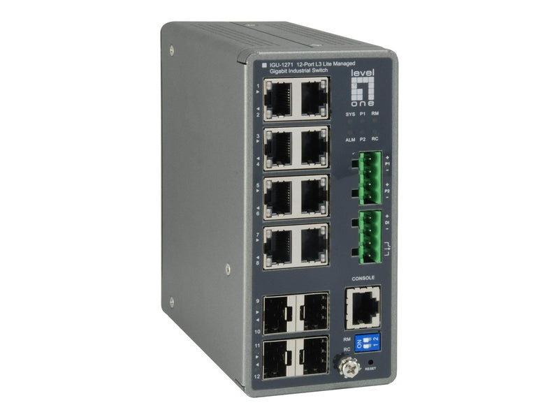 LevelOne IGU-1271 - switch - 12 ports - Managed