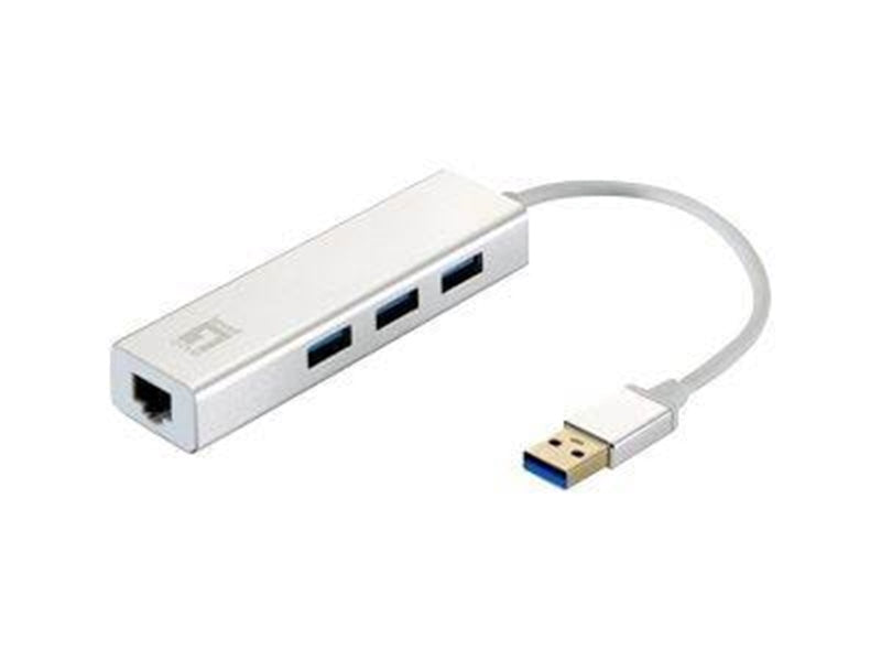 LevelOne USB-0503 - hub - 3 ports USB-Hubs - 3 - Weiß