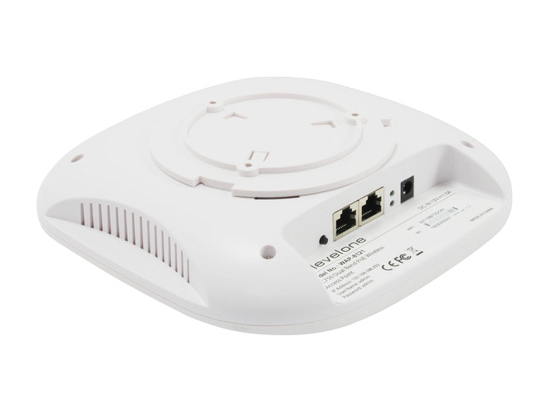LevelOne WAP-8121 AC750 Dual Band PoE Wireless Access Point Ceiling Mount Controller Managed