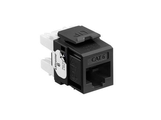 Leviton Extreme cat 6 utp jack 110-style - black