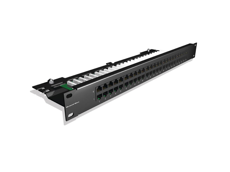 Leviton Voice patch panel 50xrj45.1u black