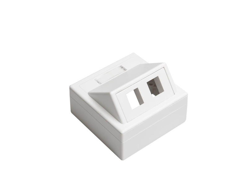 Leviton data outlet 2xkeystone white