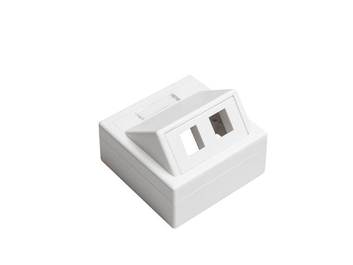 Leviton data outlet 2xkeystone white