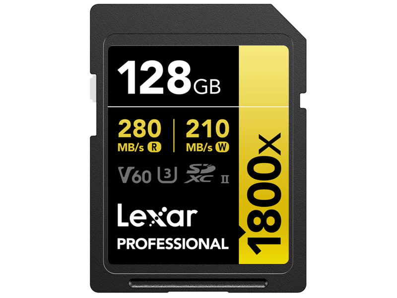 Lexar Professional Gold 1800x SD - 280MB/s - 128GB