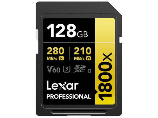 Lexar Professional Gold 1800x SD - 280MB/s - 128GB