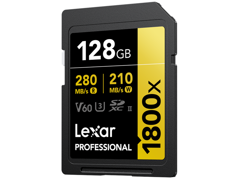 Lexar Professional Gold 1800x SD - 280MB/s - 128GB