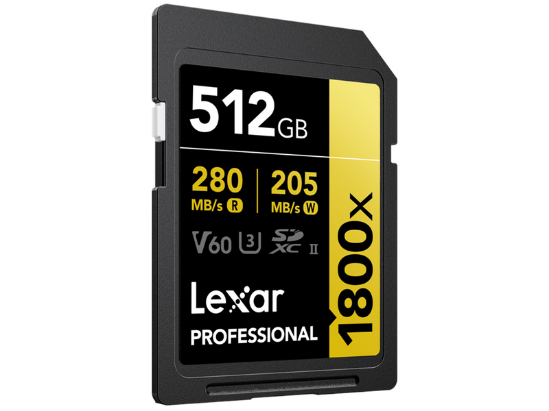 Lexar Professional Gold 1800x SD - 280MB/s - 512GB