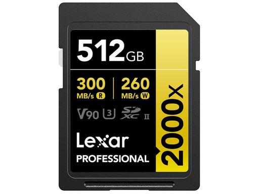 Lexar Professional Gold 2000x SD - 300MB/s - 512GB