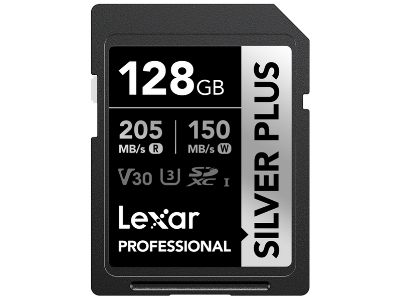 Lexar Professional SILVER PLUS SDXC - 205MB/s - 128GB
