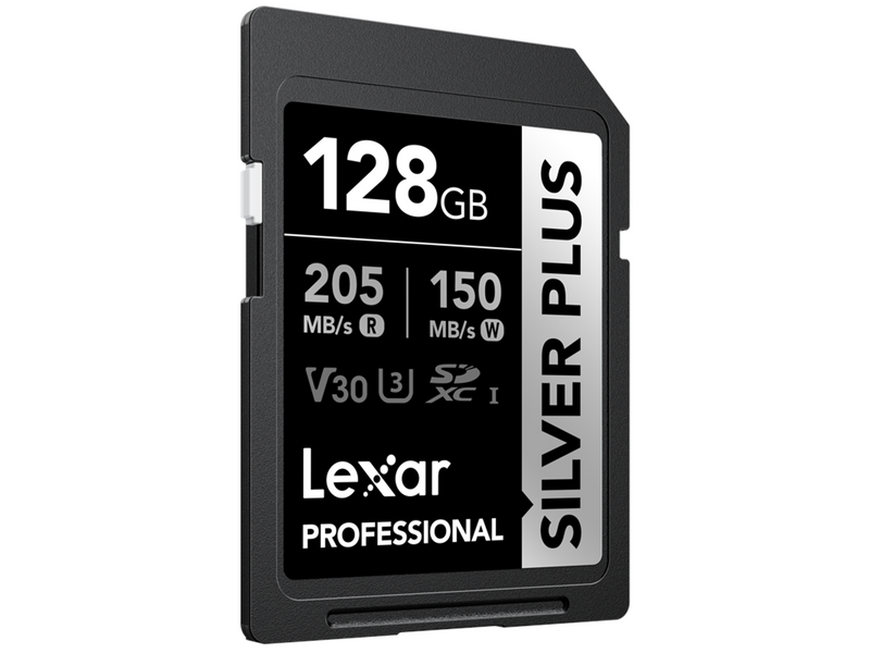 Lexar Professional SILVER PLUS SDXC - 205MB/s - 128GB