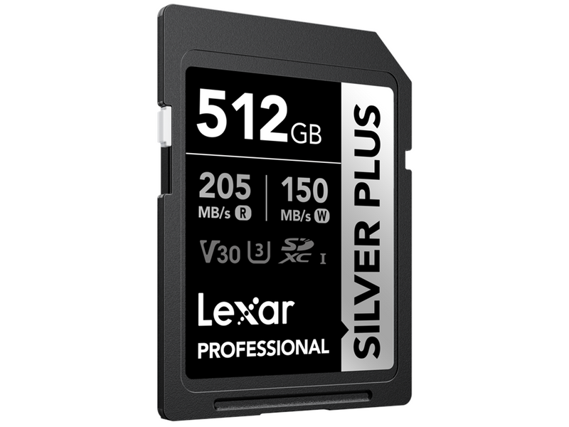 Lexar Professional SILVER PLUS SDXC - 205MB/s - 512GB