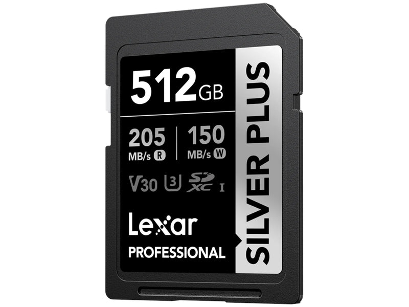 Lexar Professional SILVER PLUS SDXC - 205MB/s - 512GB