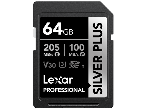 Lexar Professional SILVER PLUS SDXC - 205MB/s - 64GB