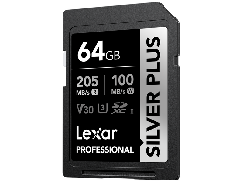 Lexar Professional SILVER PLUS SDXC - 205MB/s - 64GB
