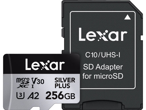 Lexar Professional Silver Plus MicroSD/SD - 205MB/s - 256GB