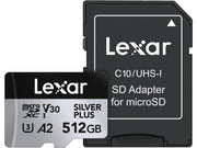Lexar Professional Silver Plus MicroSD/SD - 205MB/s - 512GB