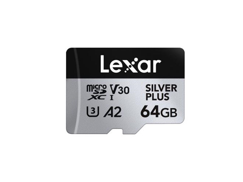 Lexar Professional Silver Plus MicroSD/SD - 205MB/s - 64GB