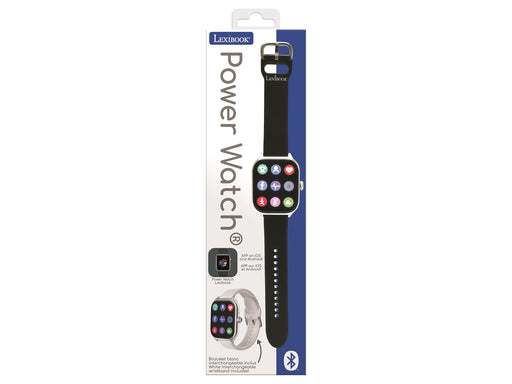 Lexibook Bluetooth smartwatch with touch screen including social health and multimedia functions