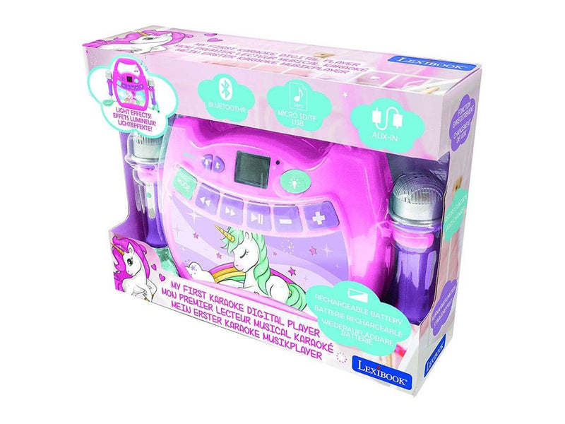Lexibook My First Digital Player - Portable Karaoke for Kids - Unicorn - Pink