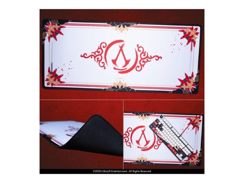 Lexip - Initiate Bundle - mouse - USB-A - black gold red white - with Ubisoft mouse pad and Assassin's Creed Shadows - Maus (Gold)