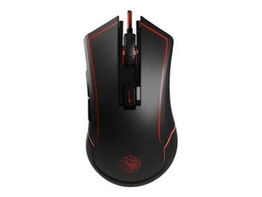 Lexip X TSUME - Targaryen Game of Thrones - mouse - ceramic skates - Wi-Fi USB - black red - Maus (Rot)