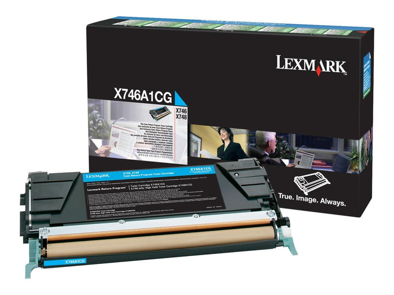 Lexmark X746A1CG - Cyan toner - Tonerpatrone Cyan